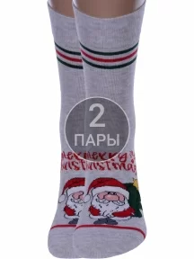 Комплект из 2 пар мужских носков Брестские (БЧК), 2-20С2146, рис. 542 СВЕТЛО-СЕРЫЕ МЕЛАНЖ