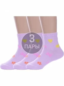 Комплект из 3 пар детских носков Альтаир, 3-А37, СИРЕНЕВЫЙ
