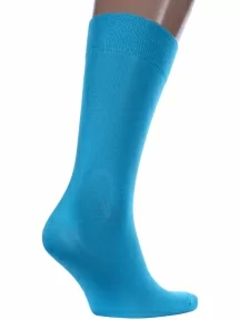 Мужские носки из мерсеризованного хлопка Sergio Di Calze (PINGONS), 17SC6, БИРЮЗОВЫЕ