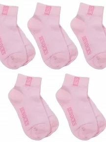 Комплект из 5 пар детских носков RuSocks (Орудьевский трикотаж) СВЕТЛО-РОЗОВЫЕ (5-Д-36)