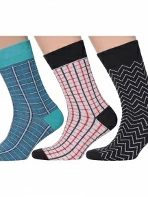 Комплект из 3 пар мужских носков MSCLUB №М30, msk3-М30, микс 5