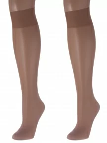 Комплект из 2 пар женских гольфов Conte, 21С-185СП/PUDRA 20, Natural, телесные