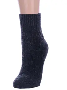 Женские полушерстяные носки RuSocks (Орудьевский трикотаж) ЧЕРНЫЕ (Ж-23801)