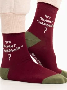 Укороченные носки unisex St. Friday Socks, 425-4, "Довлатов утверждает"