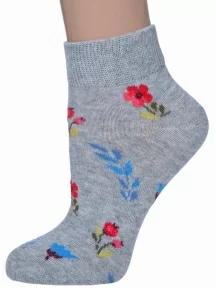 Детские носки "НАШЕ" Смоленской чулочной фабрики, 222С62, рис. 9, СЕРЫЕ МЕЛАНЖ №54-4