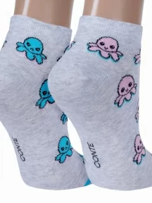 Женские ультракороткие носки Conte, 19С-114СП, рис. 352, СВЕТЛО-СЕРЫЕ