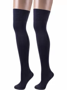 Комплект из 2 пар женских гольфов Брестские (БЧК), 2-16С1424, РИС. 000, ТЕМНО-СЕРЫЕ