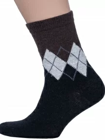 Мужские теплые носки Hobby Line, 6286, ЧЕРНЫЕ