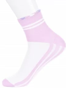 Детские носки LORENZline, П5, БЕЛО-СИРЕНЕВЫЕ