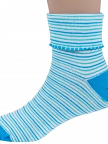 Подростковые носки LORENZline, П4, БИРЮЗОВЫЕ