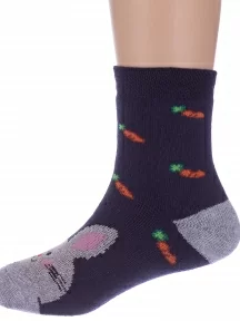 Детские махровые носки "Красная ветка", С-1619, СИНИЕ