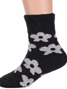 Детские теплые махровые носки Hobby Line, Ндад7615, ЧЕРНЫЕ