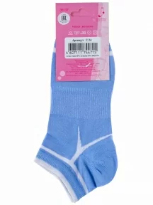 Женские короткие носки LORENZline, С24, ГОЛУБЫЕ