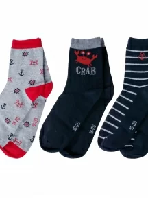 Комплект из 3 пар детских носков RuSocks (Орудьевский трикотаж), Д3-130148М, микс