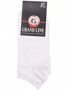 Мужские носки GRAND LINE, МК-29, БЕЛЫЕ