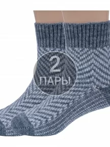Комплект из 2 пар детских полушерстяных носков RuSocks (Орудьевский трикотаж), 2-Д-382, СЕРЫЕ, рис. 0