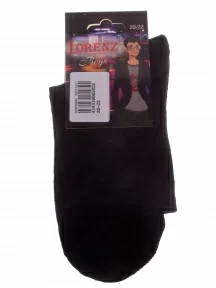 Детские махровые носки LORENZline, П15М, ЧЕРНЫЕ