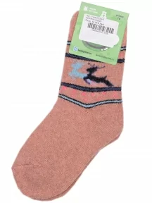 Детские теплые махровые носки Hobby Line, Ндад7639-6, КОРИЧНЕВЫЕ