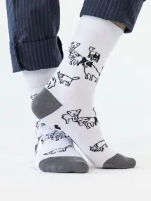 Носки unisex St. Friday Socks "Бессовестные псы, питерские" (anton-1075-02)