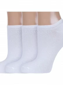 Комплект из 3 пар женских носков ХОХ, 3-G-3R7, БЕЛЫЕ
