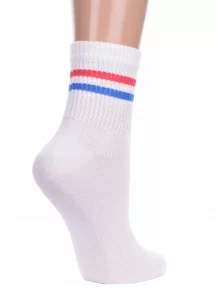 Детские спортивные носки LORENZline, П19, БЕЛО-СИНИЕ