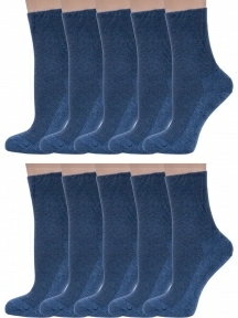 Комплект из 10 пар женских медицинских носков Dr. Feet (PINGONS), 10-15DF8, ДЖИНС