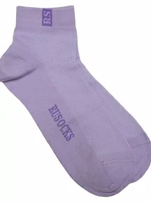 Детские носки с сеточкой RuSocks (Орудьевский трикотаж), Д-36, СВЕТЛО-СИРЕНЕВЫЕ с фиолетовым