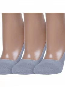 Комплект из 3 пар женских подследников ХОХ, 3-SG-1301, СЕРЫЕ