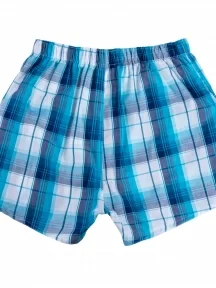 Мужские трусы-шорты из 100% хлопка Sergio Dallini, SG3310-13, БИРЮЗОВЫЕ