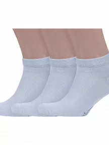 Комплект из 3 пар бамбуковых носков Grinston socks (PINGONS), 3-15D33, СВЕТЛО-СЕРЫЕ