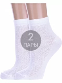 Комплект из 2 пар детских носков Альтаир, 2-Д82, БЕЛЫЕ