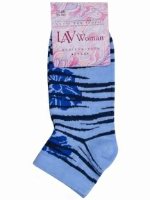 Женские носки "Борисоглебский трикотаж", 6С1008, №4 ГОЛУБЫЕ