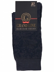 Мужские носки GRAND LINE, М-157, ГРАФИТ