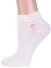 Женские носки Брестские (БЧК) рис. 654, МОЛОЧНЫЕ (14с1101)