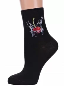 Комплект из 2 пар женских носков Брестские (БЧК), 2-14с1100, рис. 607, ЧЕРНЫЕ