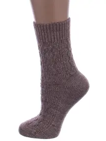 Женские полушерстяные носки RuSocks (Орудьевский трикотаж) БЕЖЕВЫЕ (Ж-185)