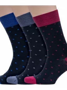 Комплект из 3 пар мужских носков Grinston socks (PINGONS), 3-18D123, 18D1, микс 1