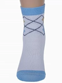 Детские носки RuSocks (Орудьевский трикотаж), Д3-13789, БЕЛО-ГОЛУБЫЕ