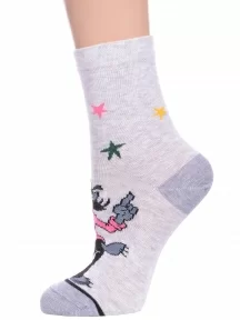 Женские носки Брестские (БЧК), 23С1161, рис. 633, СВЕТЛО-СЕРЫЕ МЕЛАНЖ