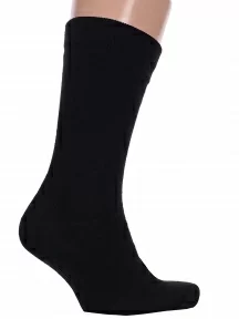 Мужские полушерстяные носки LORENZline, В1, ЧЕРНЫЕ