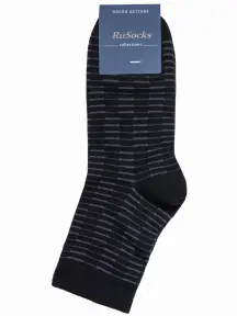 Детские носки RuSocks (Орудьевский трикотаж) рис. 02, ЧЕРНЫЕ (Д3-13029)