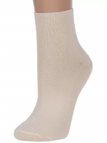 Женские носки без резинки ХОХ, G-1406, БЕЖЕВЫЕ