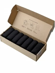 Набор из 7 пар мужских носков MSCLUB №М00, МС-ПН-01-7, черные