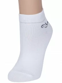 Женские короткие носки Брестские (БЧК), 14С1101, рис. 018, БЕЛЫЕ