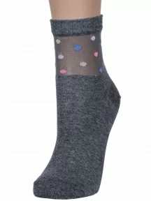 Женские носки LORENZline, Д132, ТЕМНО-СЕРЫЕ