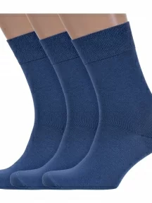 Комплект из 3 пар мужских носков Брестские (БЧК), 3-14С2122, рис. 000, ДЖИНС