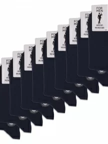 Комплект из 10 пар мужских носков CAVALLIERE (RuSocks), С-330/1-10, ТЕМНО-СИНИЕ