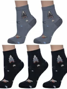 Комплект из 5 пар детских носков LORENZLine микс 2 (5-Л71)