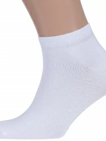 Мужские короткие спортивные носки ХОХ, SPM-180, БЕЛЫЕ