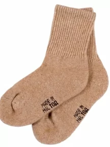 Детские носки из монгольской шерсти (Монголка), 02102, БЕЖЕВЫЕ